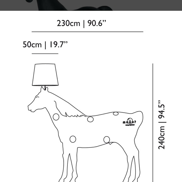 Moooi horse lamp - Picture 5 of 5